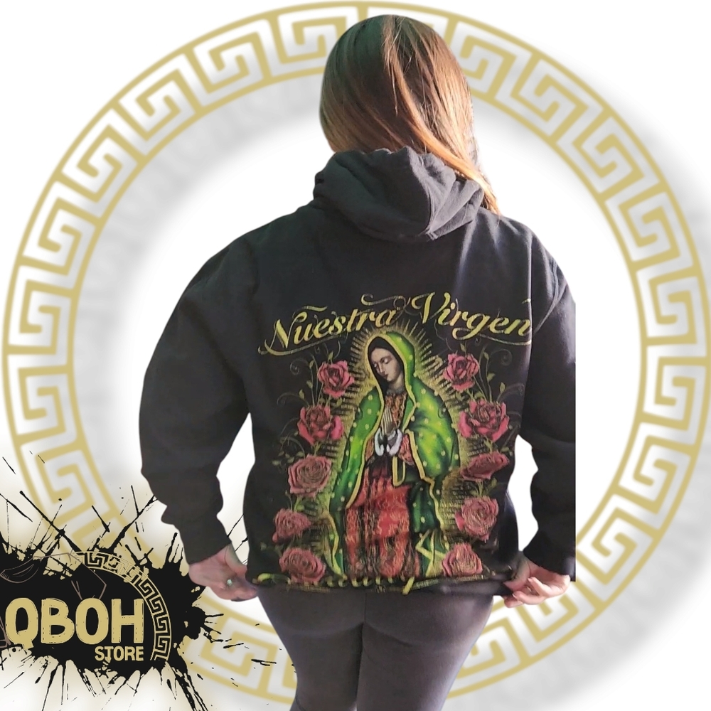 Virgencita de Guadalupe Roses Blink Hoodie